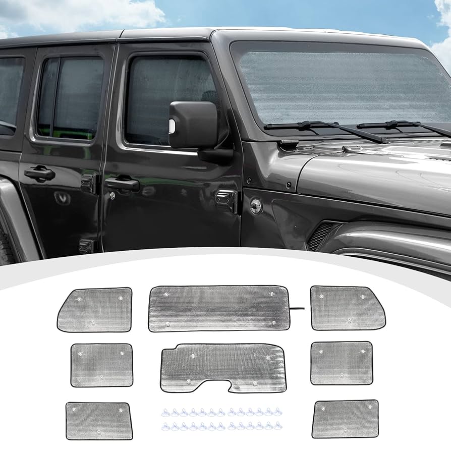Amazon.com: RAZPOY JL Windshield Sunshade, 8PCS Side Window